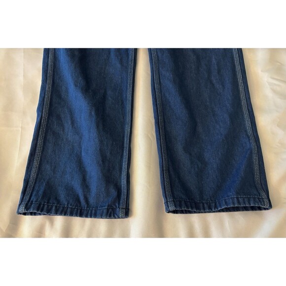 LIBERTY Stonewashed Bib Overalls Jeans 34x32 Denim Carpenter Farm Utility Work - Picture 12 of 16
